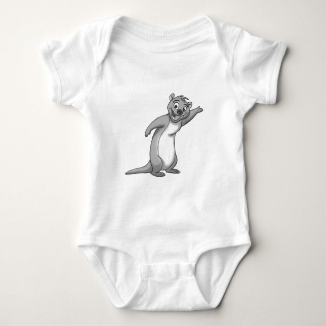Sketchy Otter Baby Bodysuit (Front)