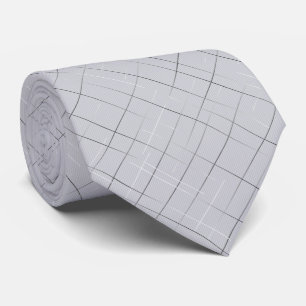 Sketchy Pinstripes   Lt. Grey Tie