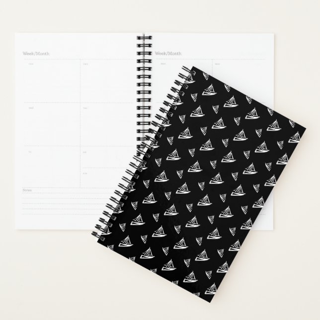 Sketchy Sailboat Pattern Planner (Display)