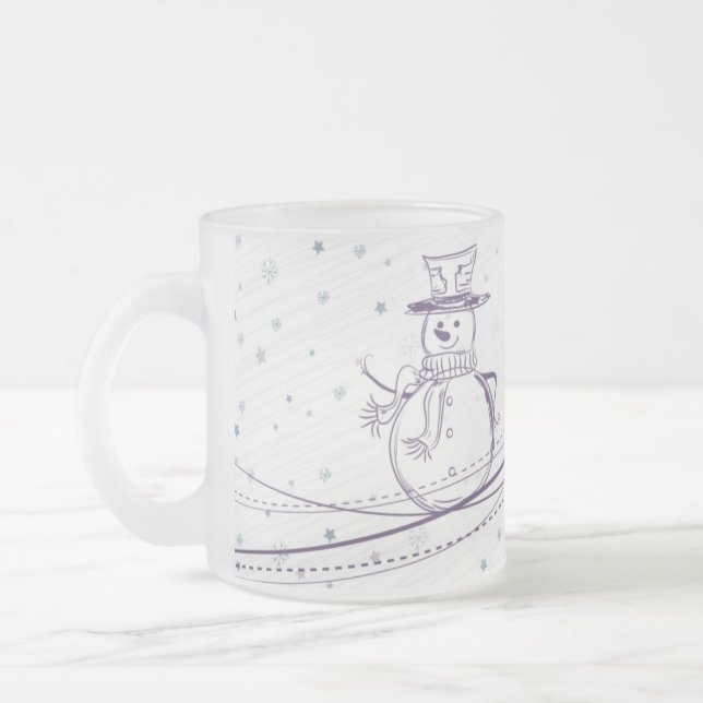 Sketchy Snowman Winter Mug (Left)
