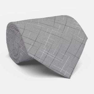 Sketchy Stripes Speckled Grey Tie