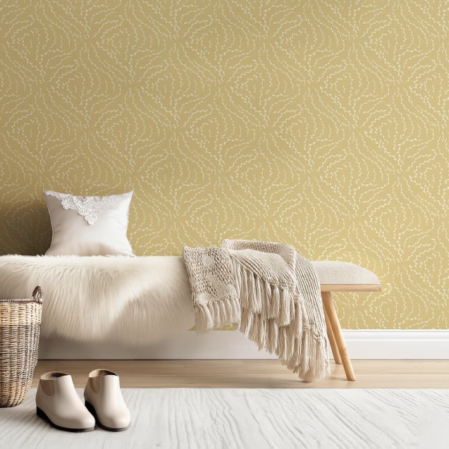 Sketchy Wavy Vines / sequin yellow Wallpaper (Creator Uploaded)