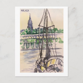 Skethchbook pages. Málaga m22 Postcard