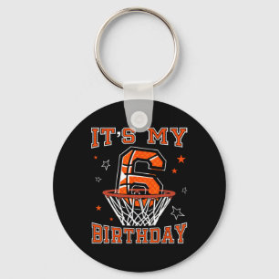 Sketll 6th Birthday Dunk Gift For 6 Years Old Kids Key Ring