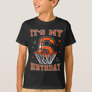 Sketll 6th Birthday Dunk Gift For 6 Years Old Kids T-Shirt