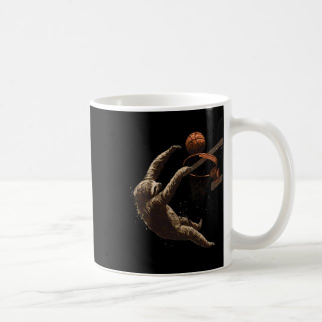 Sketll Artwork Drawing Sketll Lover Sloth Slam Dun Coffee Mug (Right)