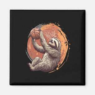 Sketll Artwork Drawing Sketll Lover Sloth Slam Dun Magnet