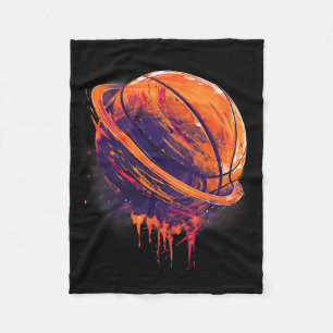 Sketll Artwork Sketll Lover Planet Watercolor Fleece Blanket