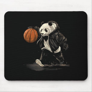 Sketll Bear Animal Art Sketll Hoop Panda Drawing Mouse Pad