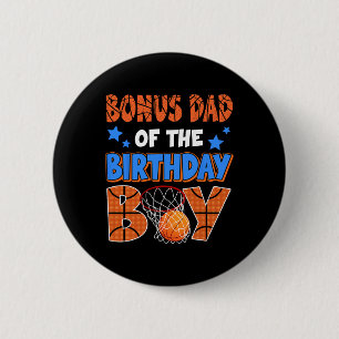 Sketll Bonus Dad Of The Birthday Boy Family Matchi 6 Cm Round Badge
