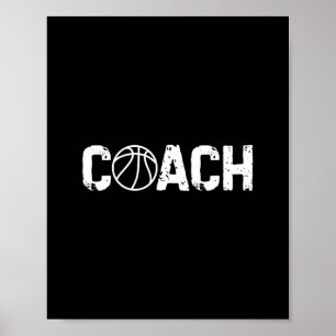 Sketll Coach Trainer Coaching Funny Vintage Poster