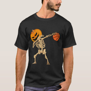 Sketll Dabbing Skeleton Men Boys Halloween Sketll  T-Shirt