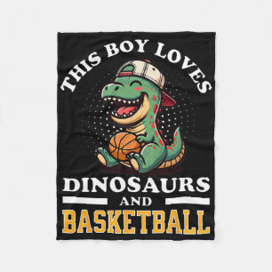Sketll Dinosaur T Rex Player Men Kids Boys Teens Y Fleece Blanket