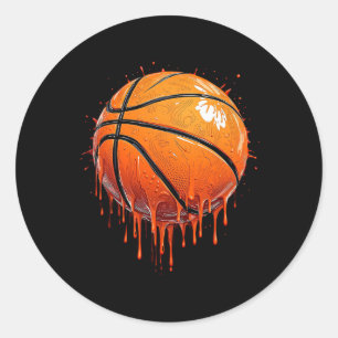 Sketll Dripping Ice Cream Sell Player Boys Kids Classic Round Sticker