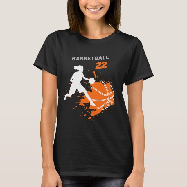 Sketll Fever Women's Sketll Team Number 22  T-Shirt (Front)