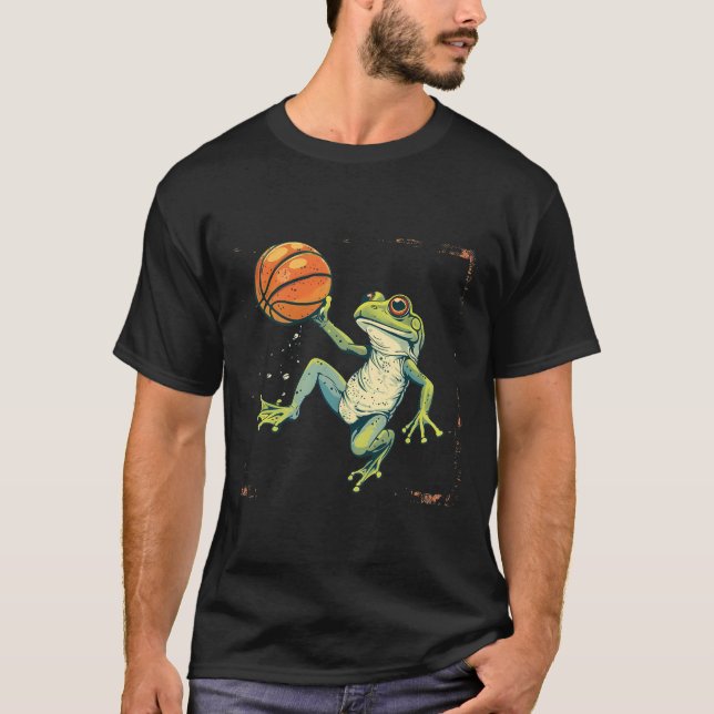 Sketll Frog Drawing Artwork Toad Sketll Lover  T-Shirt (Front)