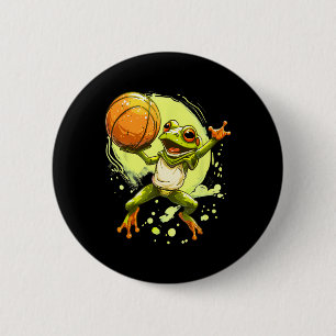 Sketll Frog Toad Sketll Lover Watercolor Artwork 6 Cm Round Badge