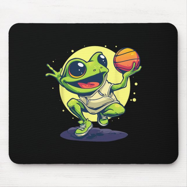 Sketll Frog Toad Sketll Player Animal Art Drawing  Mouse Pad (Front)
