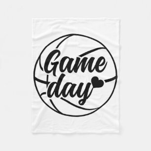 Sketll Game Day Sports Bll Coach Sketll Player Fleece Blanket