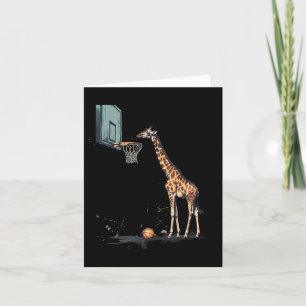 Sketll Giraffe Sketll Hoop Artwork Slam Dunk  Card