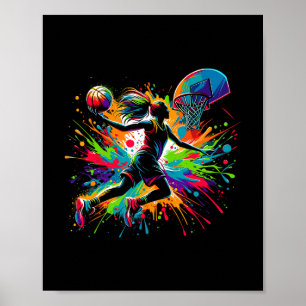 Sketll Girl Graffiti  Poster