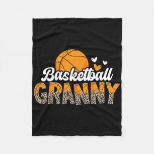 Sketll Granny Of A Sketll Player Granny Leopard Fleece Blanket