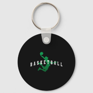 Sketll Green Team Player Varsity Text Key Ring