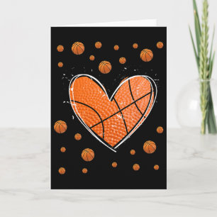 Sketll Heart Valentines Day For Boys Girls Sports Card