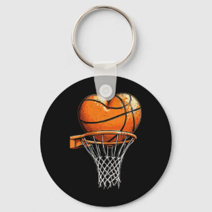 Sketll Heart Valentines Day Sports Boys Youth Key Ring