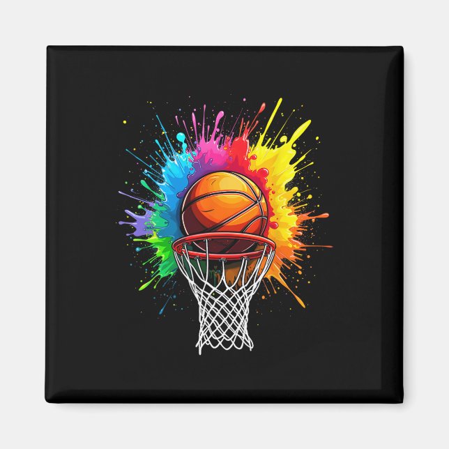 Sketll Hoop Colour Art  Magnet (Front)