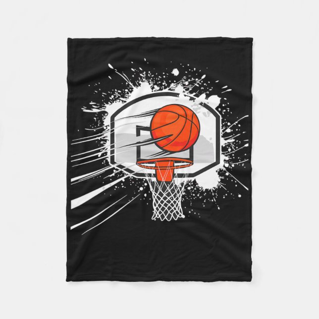 Sketll Hoop  Fleece Blanket (Front)