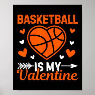 Sketll Is My Valentine Sport Lovers For Men Women Poster