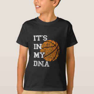 Sketll It's In My Dna Fingerprint Playing Sketll T-Shirt