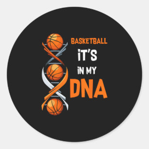 Sketll It's In My Dna Ll Sports Training Gift Idea Classic Round Sticker