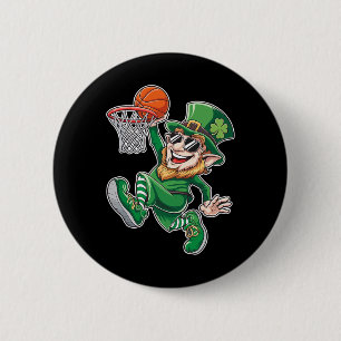 Sketll Leprechaun St. Patrick's Day Funny Player 6 Cm Round Badge