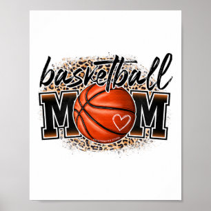 Sketll Mum Leopard Sketll Senior Mum Mother Day Poster