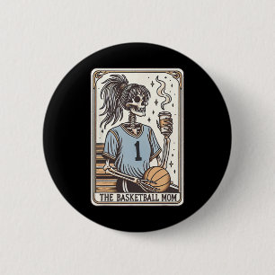 Sketll Mum Tarot Card Skeleton Halloween Witchy Vi 6 Cm Round Badge