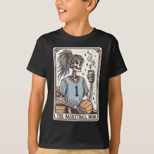 Sketll Mum Tarot Card Skeleton Halloween Witchy Vi T-Shirt