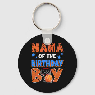 Sketll Nana Of The Birthday Boy Family Matching Key Ring