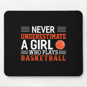 Sketll Never Underestimate A Girl Who Plays Sketll Mouse Pad