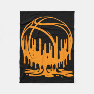 Sketll On Fire  Fleece Blanket