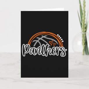 Sketll Panther School Sports Fan Team Spirit Card