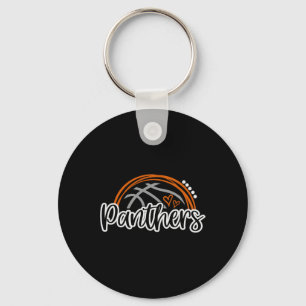 Sketll Panther School Sports Fan Team Spirit Key Ring