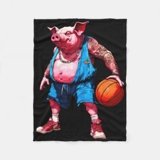 Sketll Pigs  Fleece Blanket