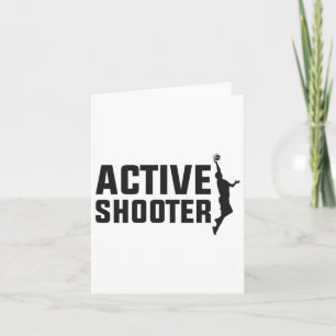 Sketll Player Active Shooter Sketll Lovers Men Wom Card