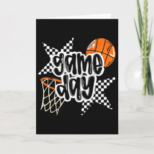 Sketll Player Game Day Checkered Sketll Fan Mom Card