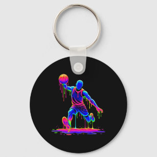 Sketll Player Ice Cream Drippy Melting Liquid  Key Ring