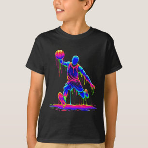 Sketll Player Ice Cream Drippy Melting Liquid  T-Shirt