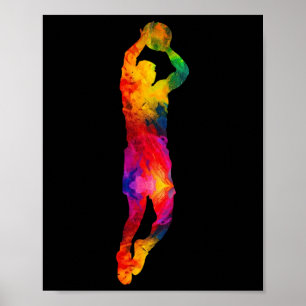 Sketll Player Sports Sketll Lover Team Colorful Poster