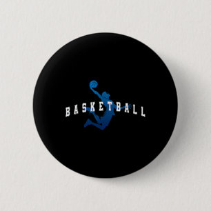 Sketll Player Team Blue Varsity Text 6 Cm Round Badge